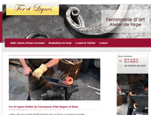 Tablet Screenshot of fer-et-lignes.com